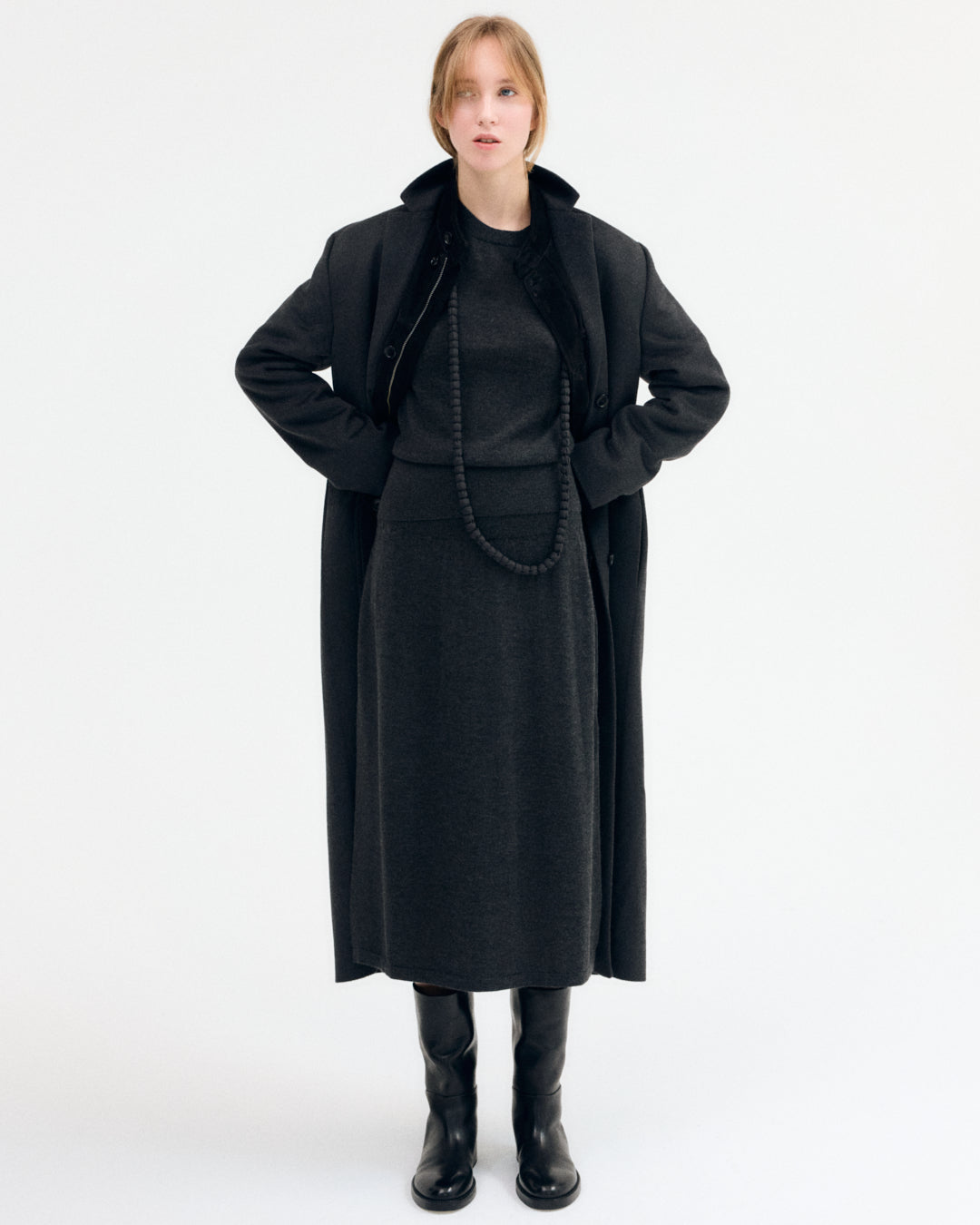 Cashmere Silk Knit Skirt