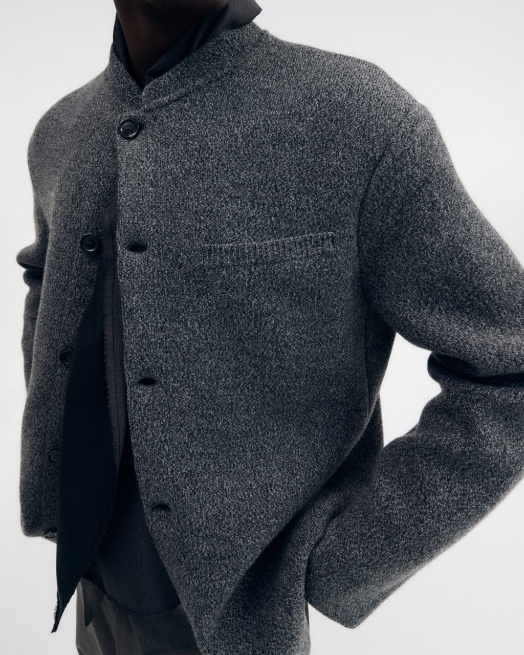 Wool Cashmere Knit Jacket