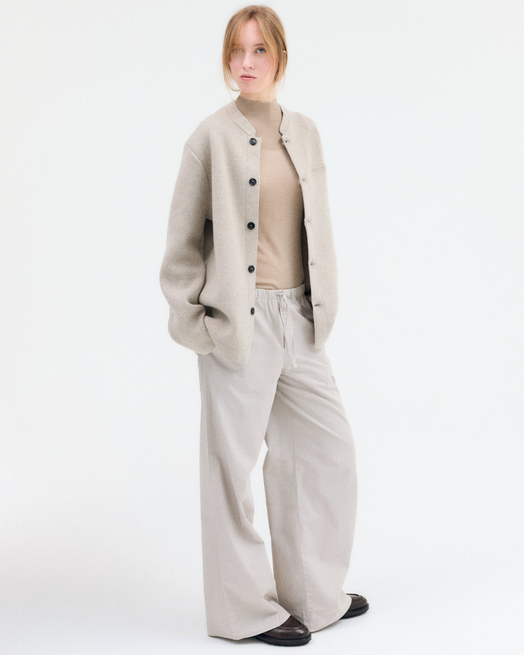 Cotton Silk Drawstring Trouser