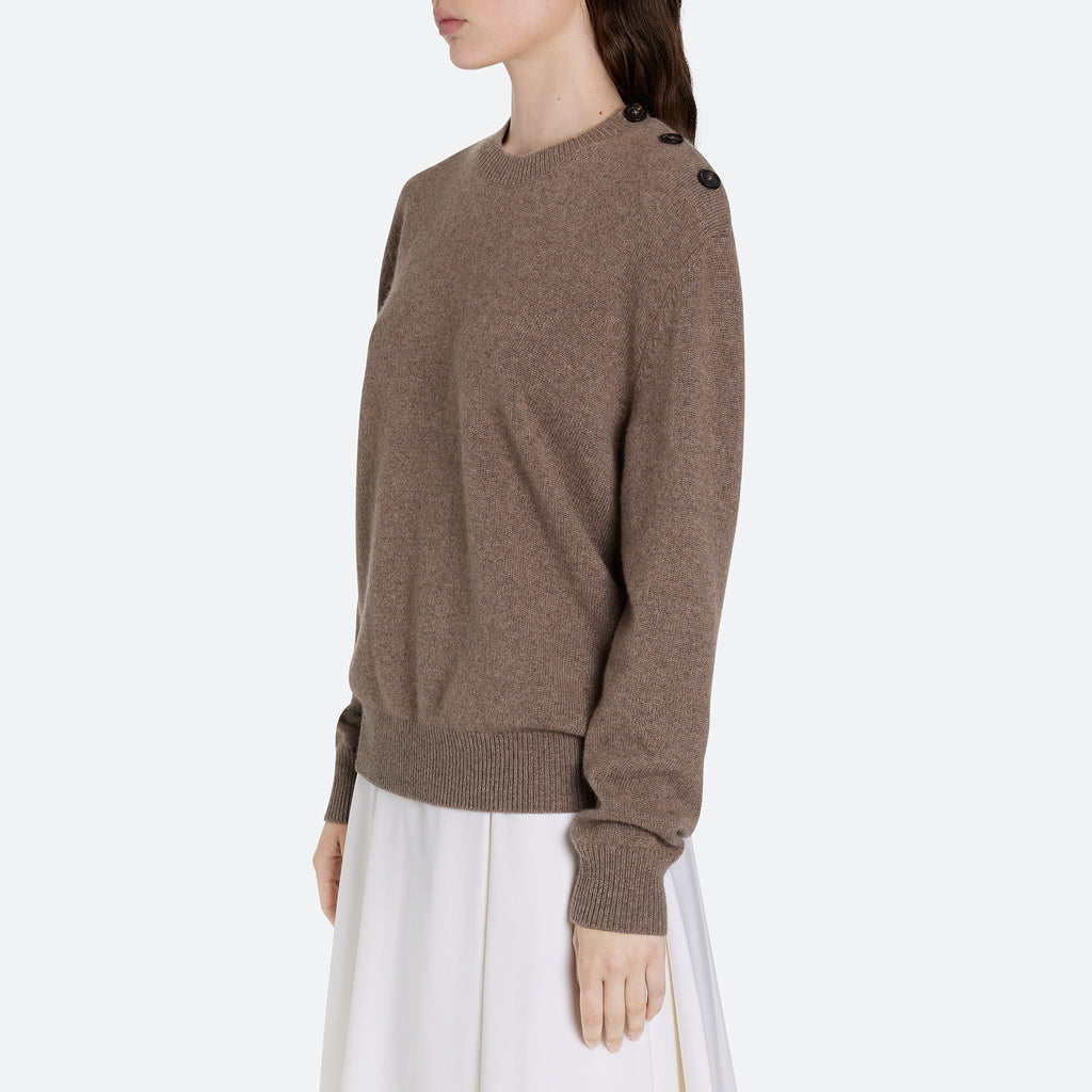 Cashmere Button Sweater