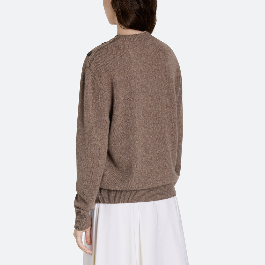 Cashmere Button Sweater
