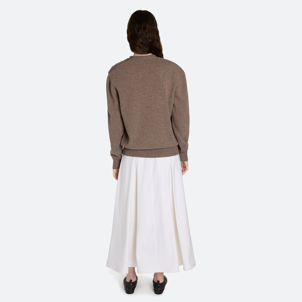 Cashmere Button Sweater
