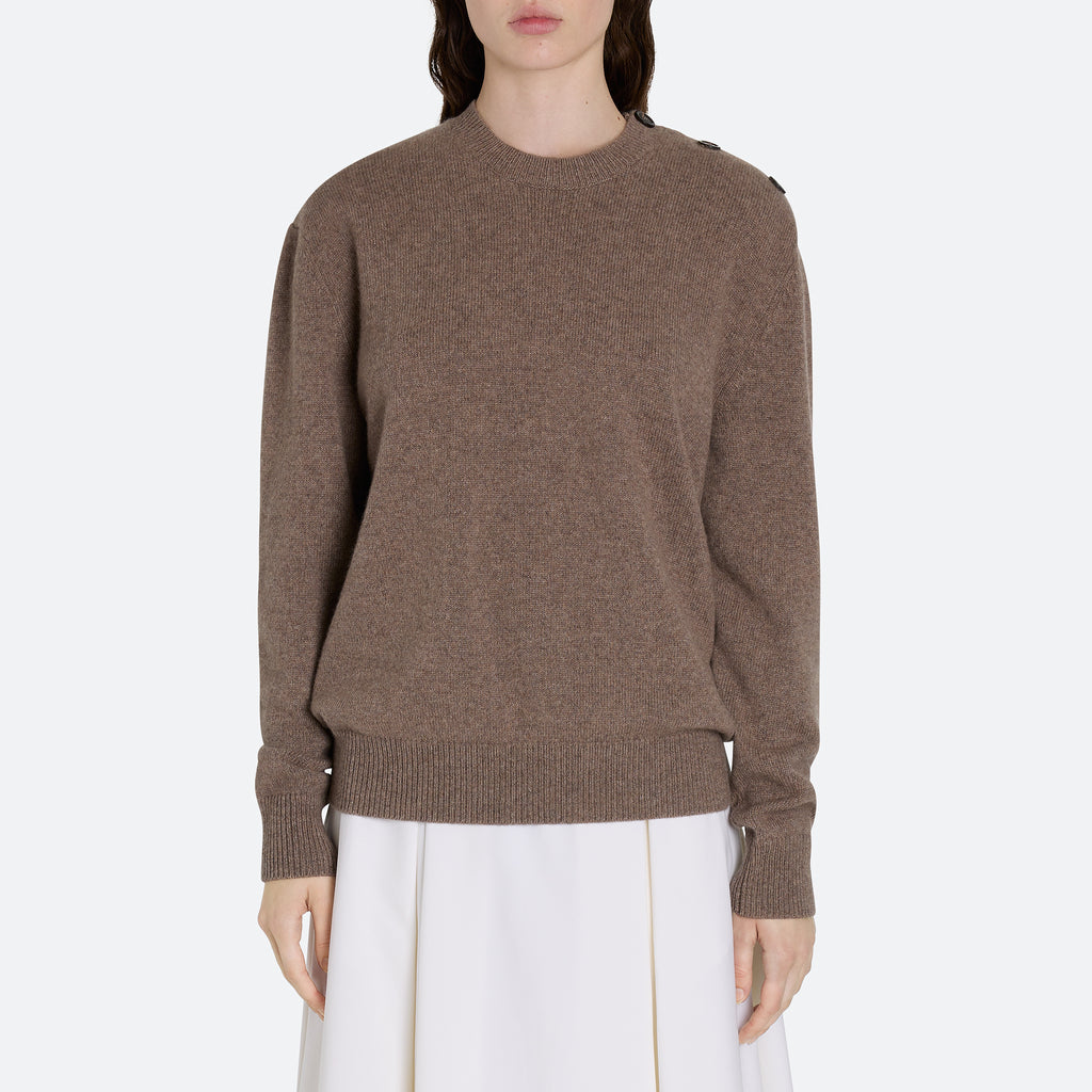Cashmere Button Sweater