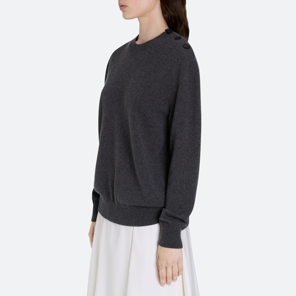 Cashmere Button Sweater