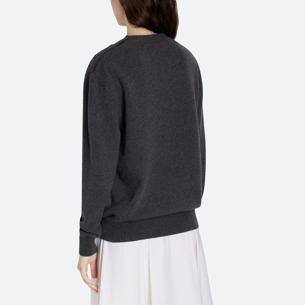 Cashmere Button Sweater