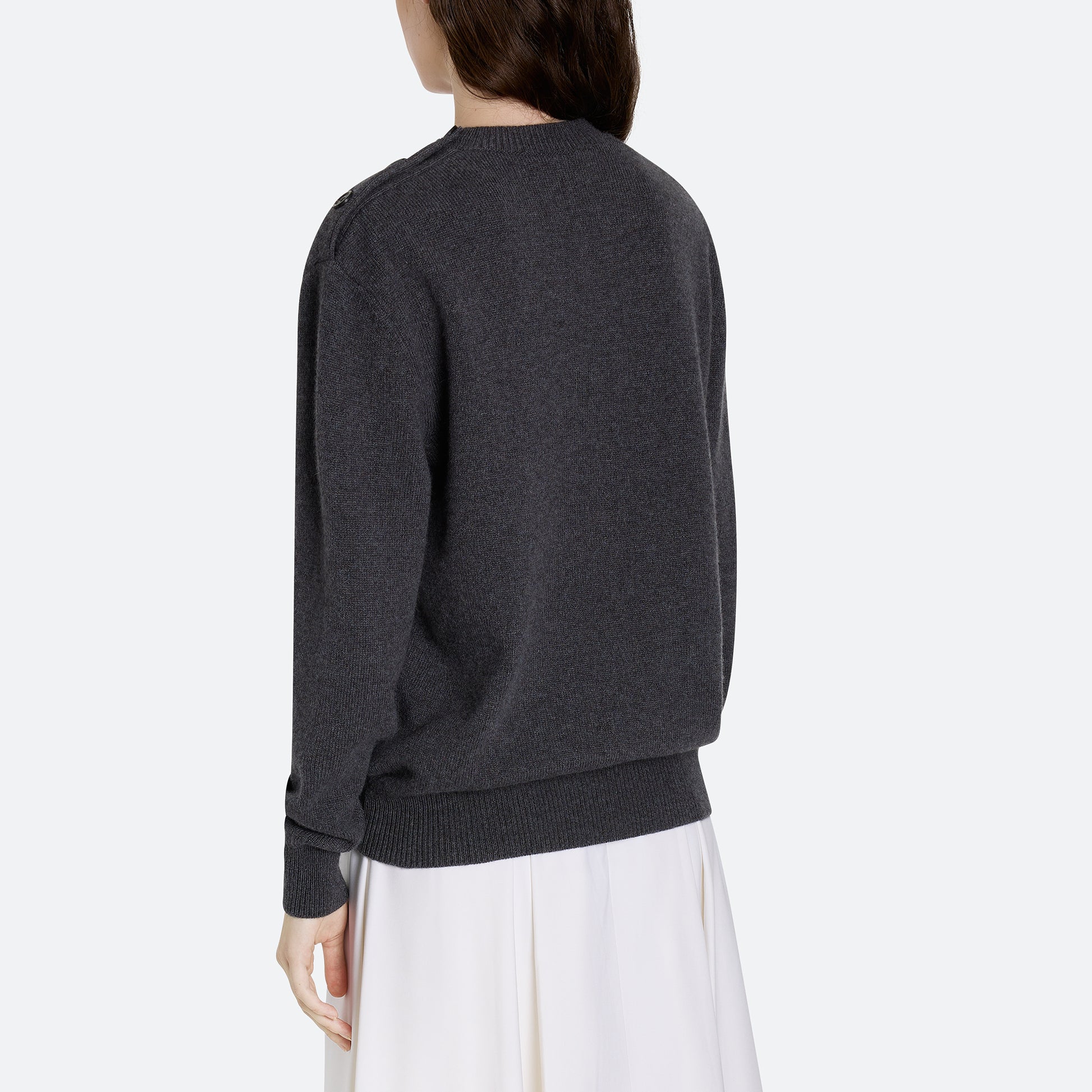 Cashmere Button Sweater