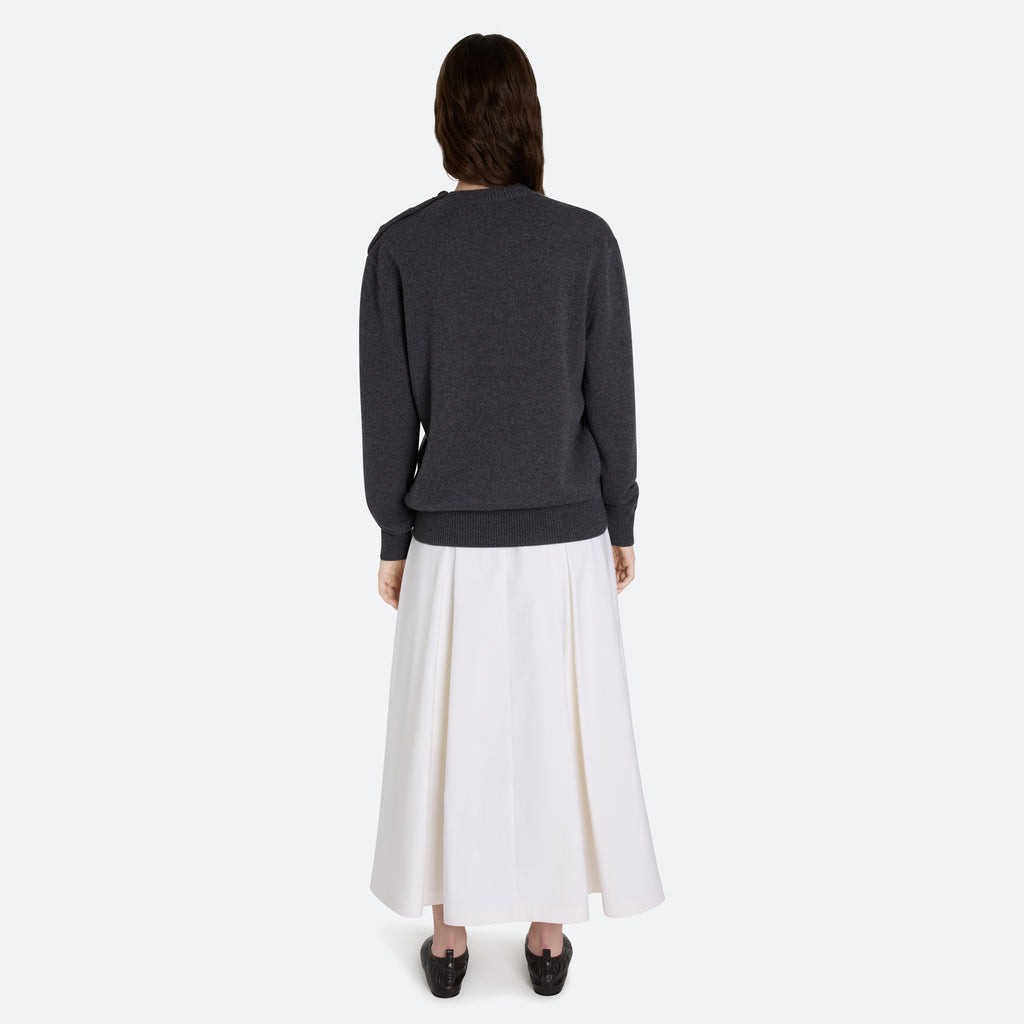 Cashmere Button Sweater