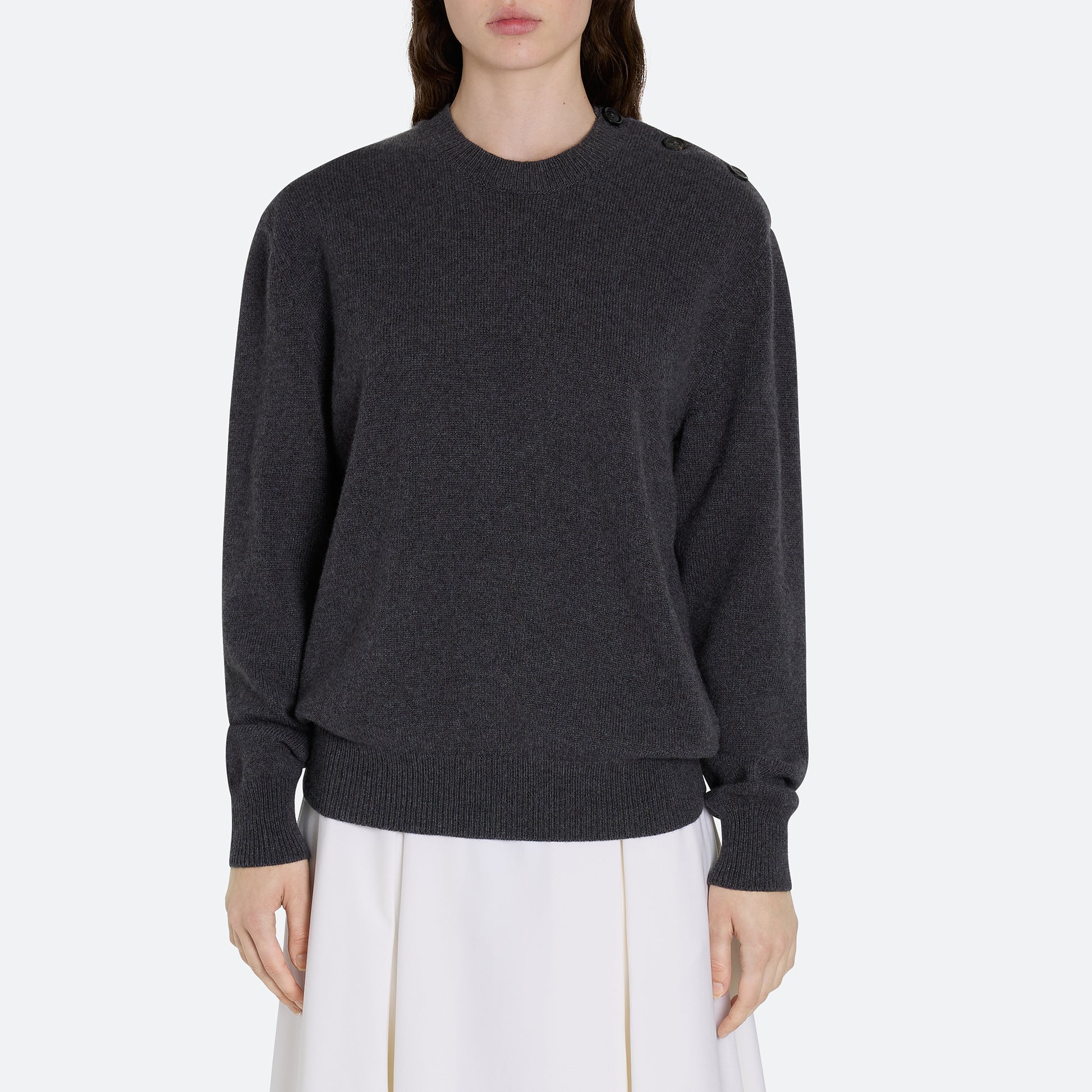 Cashmere Button Sweater