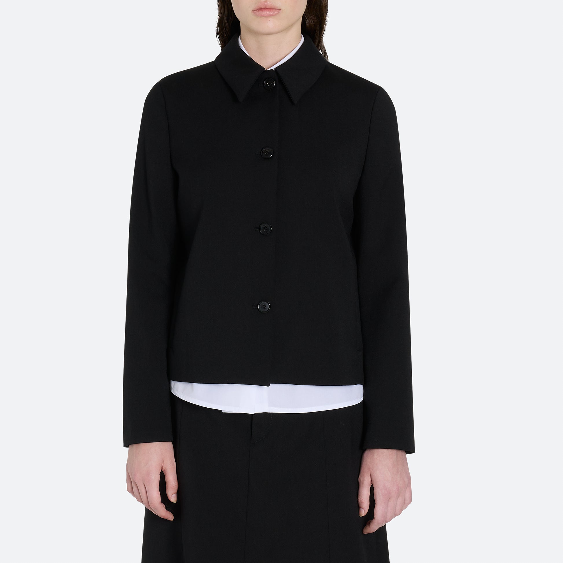 Mohair Wool Button Jacket