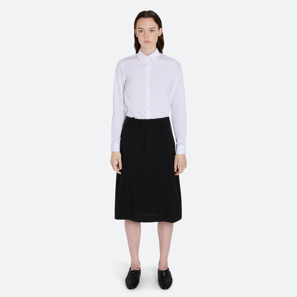 Mohair Wool Tailored Skirt