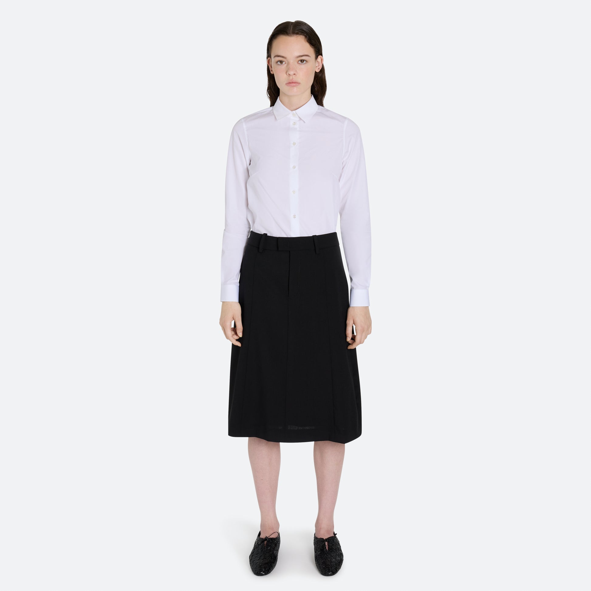 Mohair Wool Tailored Skirt
