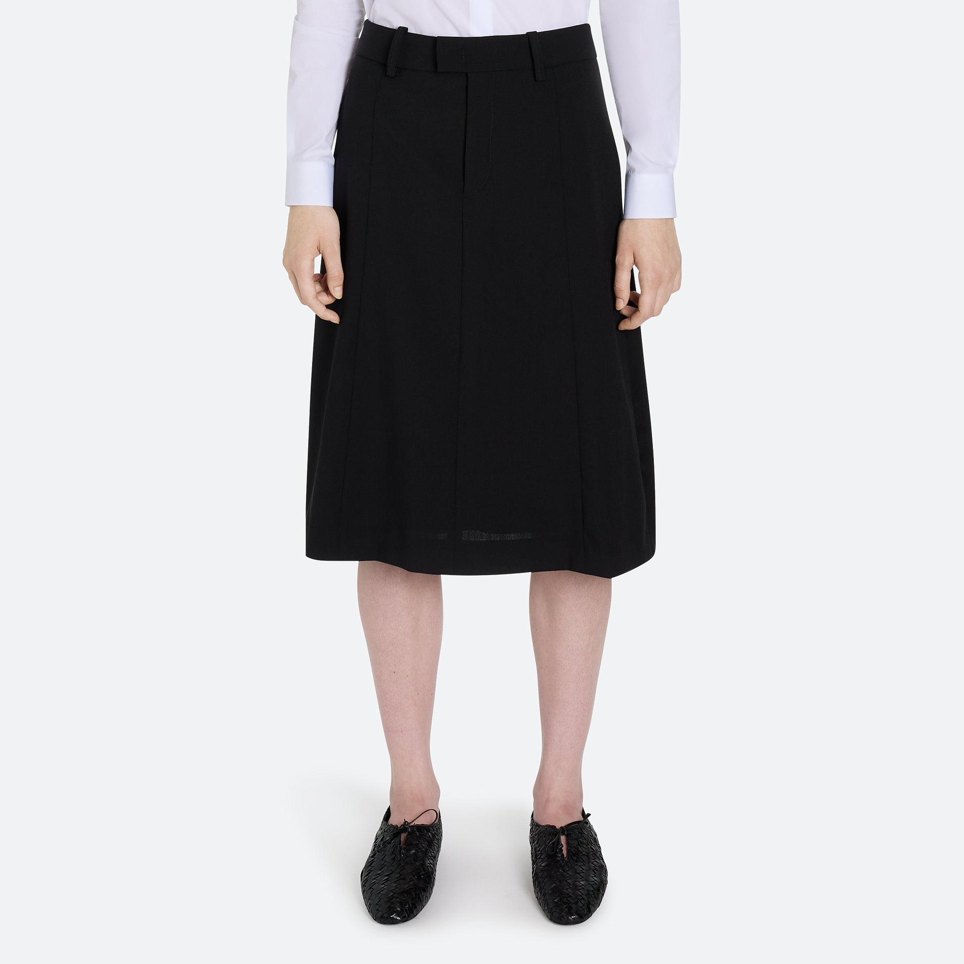 Mohair Wool Tailored Skirt