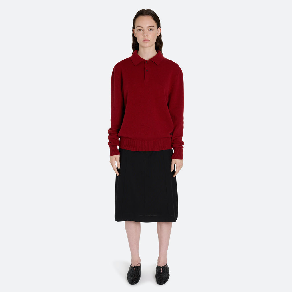 Cashmere Polo Sweater