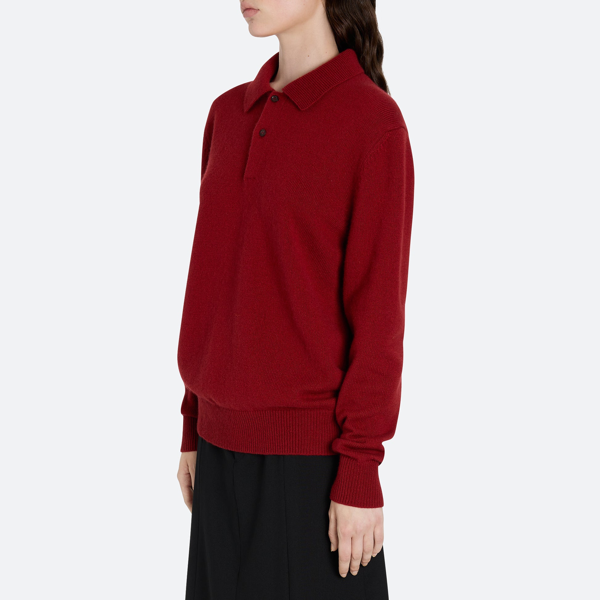 Cashmere Polo Sweater